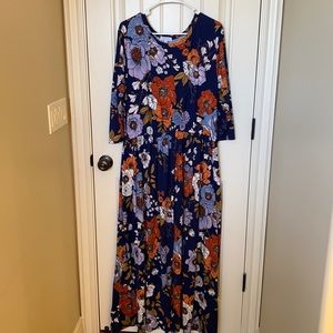 Sweet Salt 3/4 Sleeve Maxi Dress + Cardigan